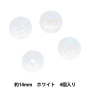 手芸パーツ 『ペイントビーズ オーロラビーズ 14mm ピンク PTB-08