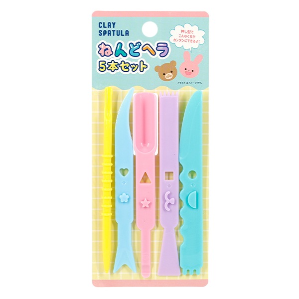 粘土用工具 『ねんどヘラ 5本セット 001-CS-3842』 粘土| ホビー