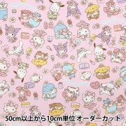 数量5から】 生地 『オックス サンリオキャラクターズ サックス G-8978