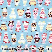 数量5から】 生地 『オックス サンリオ キャラクターズ ピンクG-8968