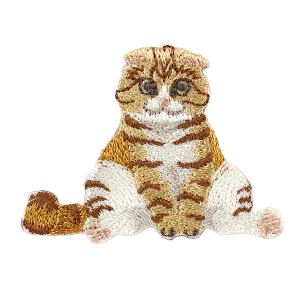 ワッペン 『ネコ!NEKO!ネコ! スコ座り H459-162-2』 Hamanaka ハマナカ