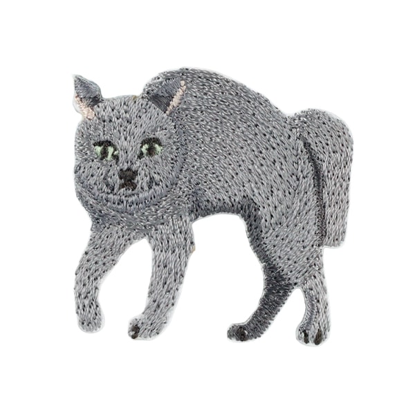 ねねこ ワッペン 『ネコ!NEKO!ネコ! やんのかステップ H459-162-4』 Hamanaka