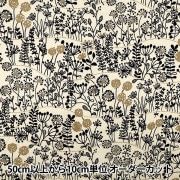 【数量5から】 生地 『う早この布 シャツコール天 ワイルドフラワー アイボリー UP5977-A』 COTTON KOBAYASHI コットンこばやし 小林繊維|ブランドから探す|生地