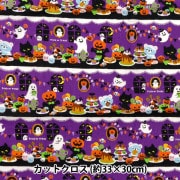 生地 『シーチング コットンプリント カットクロス 約33cm×30cm パープル PW-AP45101-3B』|種類から探す|カットクロス