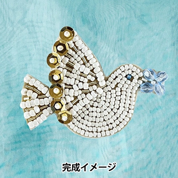 �ӡ������å� ��TORI brooch �ϥ� atkl-BD-3�� TOHO BEADS �ȡ��ۡ��ӡ���