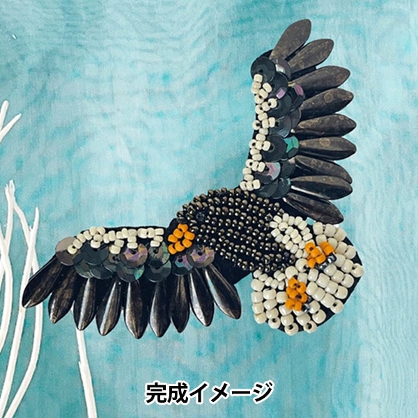 �ӡ������å� ��TORI brooch �����亮 atkl-BD-4�� TOHO BEADS �ȡ��ۡ��ӡ���