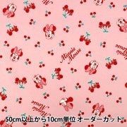 数量5から】 生地 『オックス ハローキティ さくらんぼ ピンク 832032