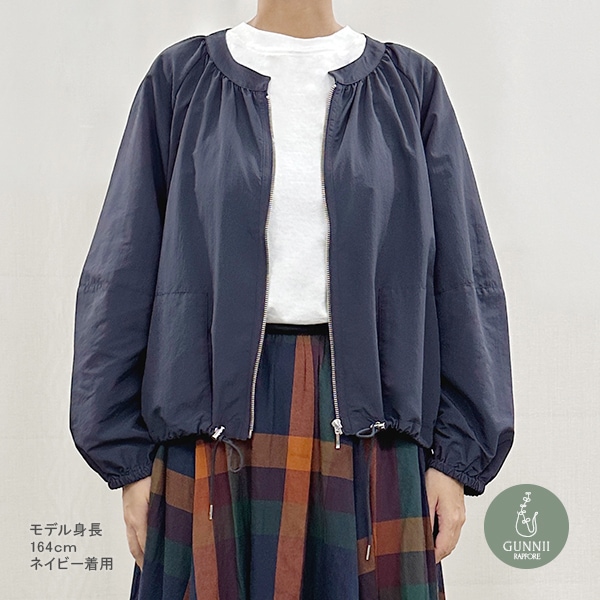 ブルゾン 『ナイロン ライトブルゾン ネイビー SA00031-41-NV』 GUNNII