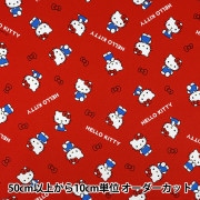 数量5から】 生地 『オックス ハローキティ さくらんぼ ピンク 832032