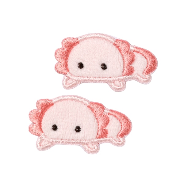 ワッペン 『ぬいぱっち ふわふわワッペン ウーパールーパー NPW-02