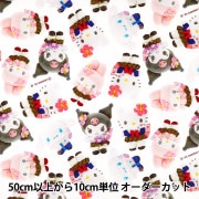 数量5から】 生地 『オックス サンリオキャラクターズ 平成コギャル