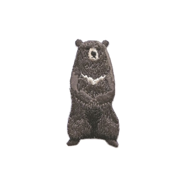ワッペン 『ほっとけない!いきものたち 絶滅危惧種 ツキノワグマ H459