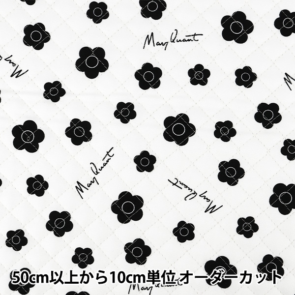 数量5から】 生地 『 MARY QUANT オックスキルト スモールフラワー