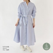ワンピース 『とろみリネンブレンド スリーブレスAラインワンピース