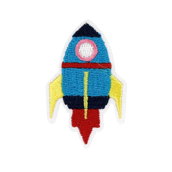 ワッペン 『刺しゅうワッペン ロケット WP-012』 雑貨,ワッペン