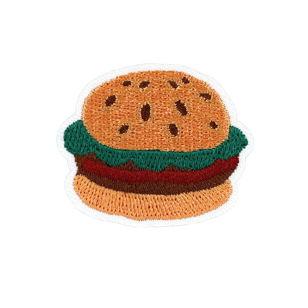ワッペン 『刺しゅうワッペン ハンバーガー WP-021』 雑貨,ワッペン