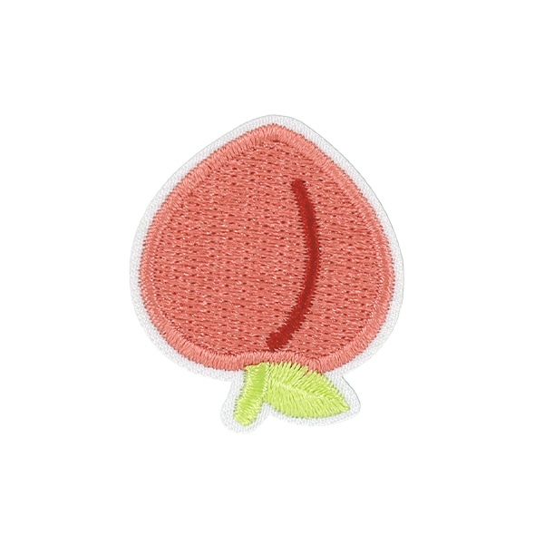 ワッペン 『刺しゅうワッペン もも WP-025』 雑貨,ワッペン,アイロン