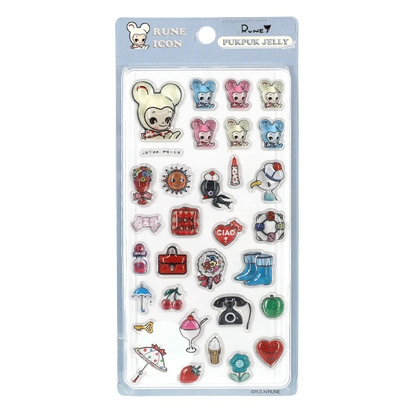 ぷっくりシール 『PUKPUK JELLYシール ルネ2 アイコン』 画材・文具