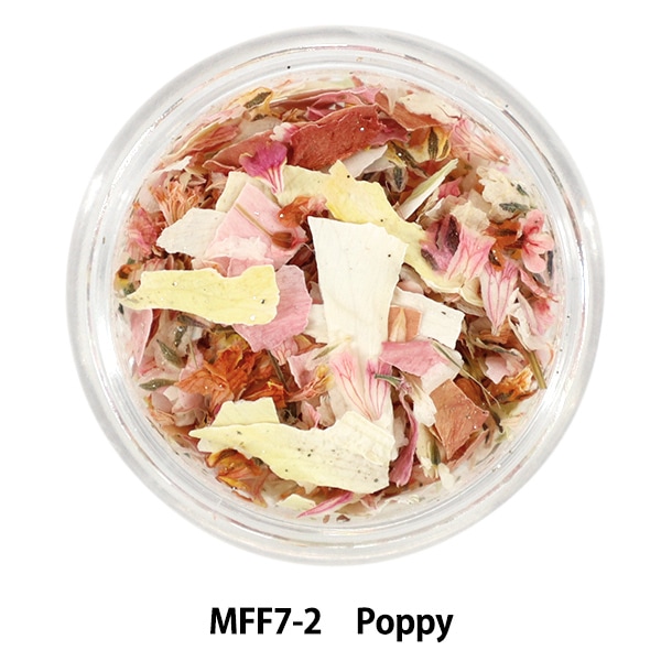 レジン材料 『ミックスフラワーフラット シリーズ7 MFF7-2 Poppy