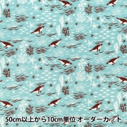数量5から】 生地 『オックス 北欧の森 フラワー柄 エクリュ AP32903