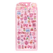 ぷっくりシール ピンク 09 ぷっくりシール 『きらきらCUTEシール ザ キュート ファミリー トリ QX