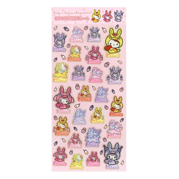 文具 『キラフチ樹脂盛りシール ロディ×サンリオキャラクターズ