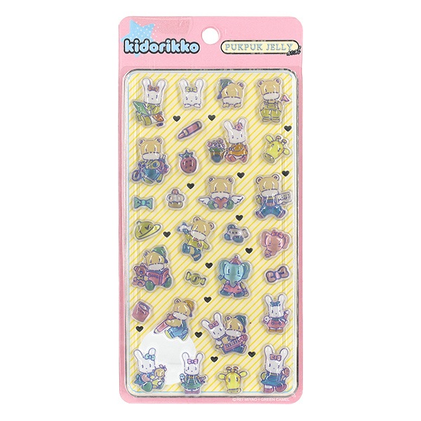 ぷっくりシール 『PUKPUK JELLYシールきどりっこ ハート』 画材・文具