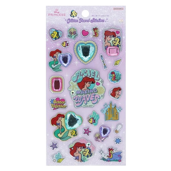 シール 『グリッタージュエルシール ディズニープリンセス アリエル