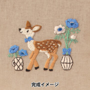 刺しゅうキット 『Chicchi 森で暮らす動物たちの12か月 小川のキラキラ