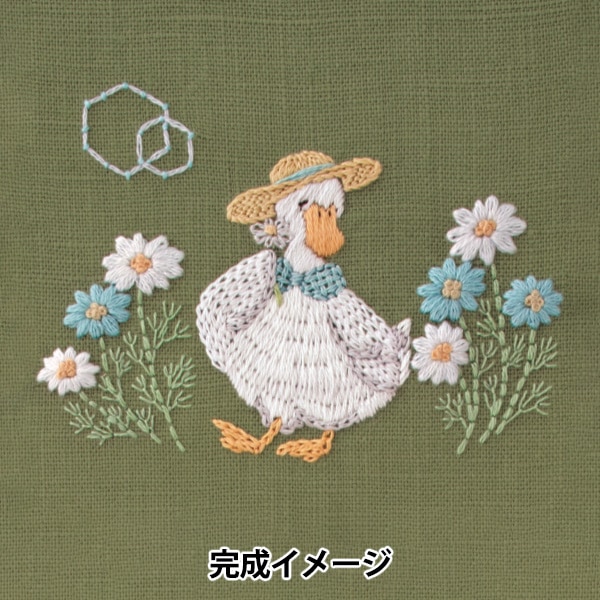 刺しゅうキット 『Chicchi 動物と季節の植物が彩る12ヶ月刺繍キット