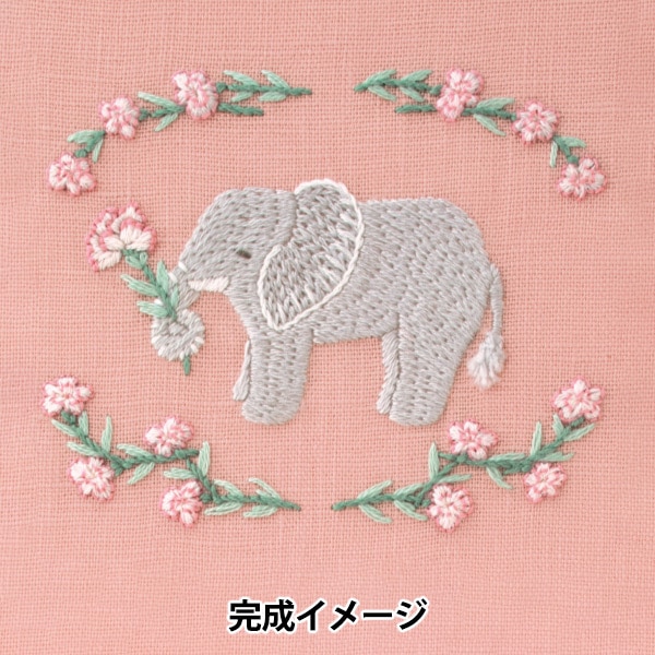 刺しゅうキット 『Chicchi 動物と季節の植物が彩る12ヶ月刺繍キット