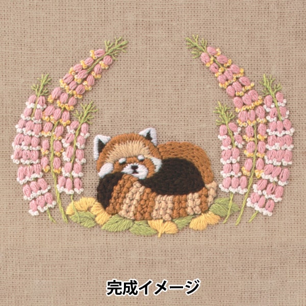 刺しゅうキット 『Chicchi 動物と季節の植物が彩る12ヶ月刺繍キット