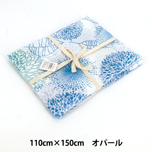 ボタニカル柄 オパール生地 生地 『オパール カットクロス 約110cm×150cm ボタニカル柄 C-TEBOU