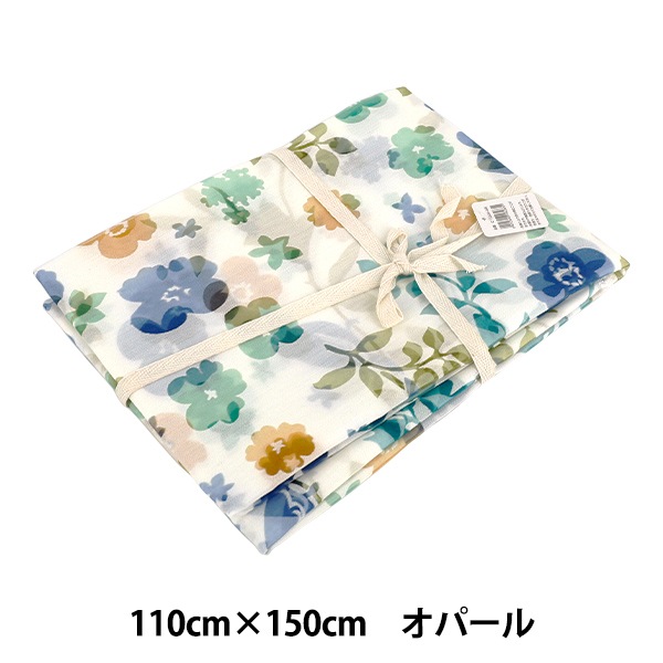 カラーオパールドロップカット2連セット 生地 『オパール カットクロス 約110cm×150cm ボタニカル柄 C-TEBOU