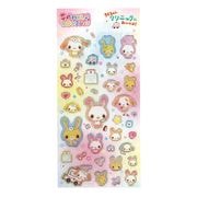 ぷっくりシール 『POCHA-ANIシール まんまるうさくま JST059-A』 画材
