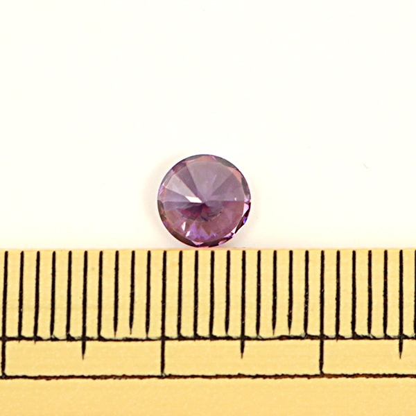 ビーズ 『キュービックジルコニア アメジスト 6mm 2コ』 ビーズ,その他