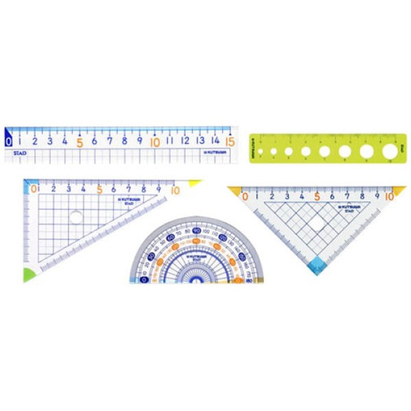 文房具 算数定規セット Ap01a Kutsuwa クツワ 画材 文具 文具 小物 ホビー材料の通販 ユザワヤ公式ネットショップ