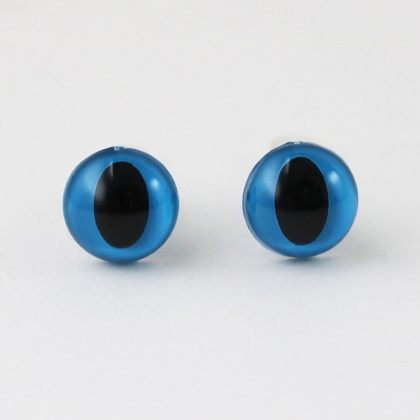 手芸 目 パーツ 『あみぐるみEYE キャッツアイ 12mm ブルー』 Hamanaka