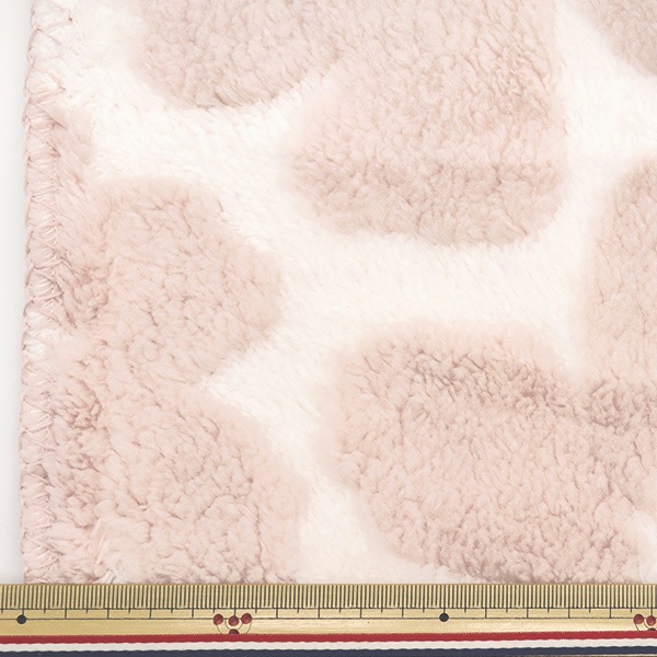 防寒具 『静電気防止加工 花柄ボアブランケット 70×100cm ミルクピンク