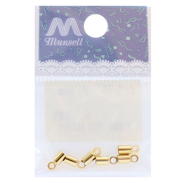 手芸金具 『カツラ 2.3mm ゴールド 6個入り』 ビーズ,ビーズ金具
