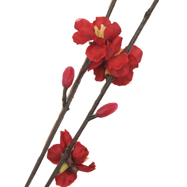 造花 シルクフラワー 『ウメ×2 レッド VE6989』 フラワー,シルク