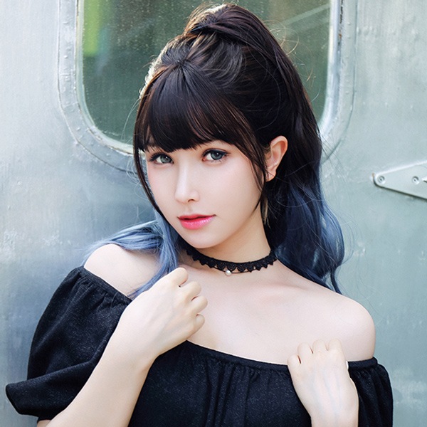 バンス 『Tefure (テフリ) MODEポニテバンス ウェーブ 50 ブラック