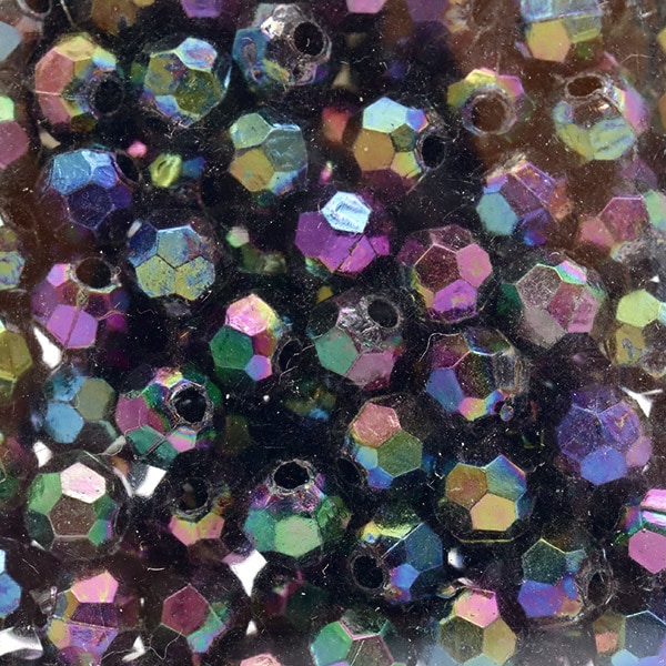 L*O様 正規品】トロールビーズ プリズムビーズ 11色セット ASH-DX4M-4 プラスチック 丸ビーズ シマムラビーズ 赤(オーロラ