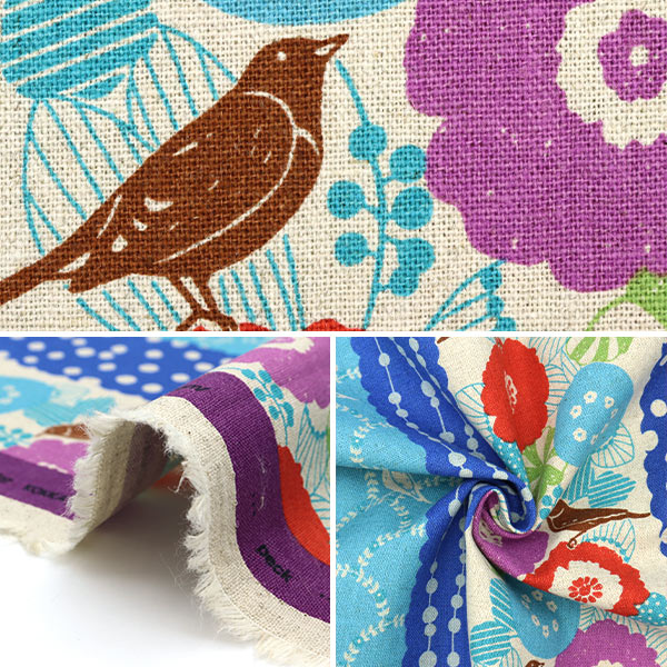 数量5から】 生地『echino(エチノ) スタンダード Peck 綿麻キャンバス