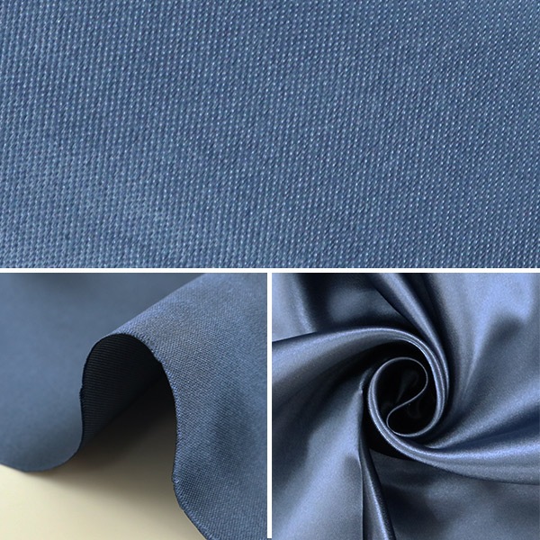 数量5から】 生地 『セラミカサテン 310-40 紺』 生地・布,素材