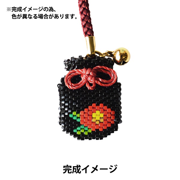 KiraBika 4個セット ビーズキット 『デリカビーズで作る 香袋キット 椿 (1月) BFK