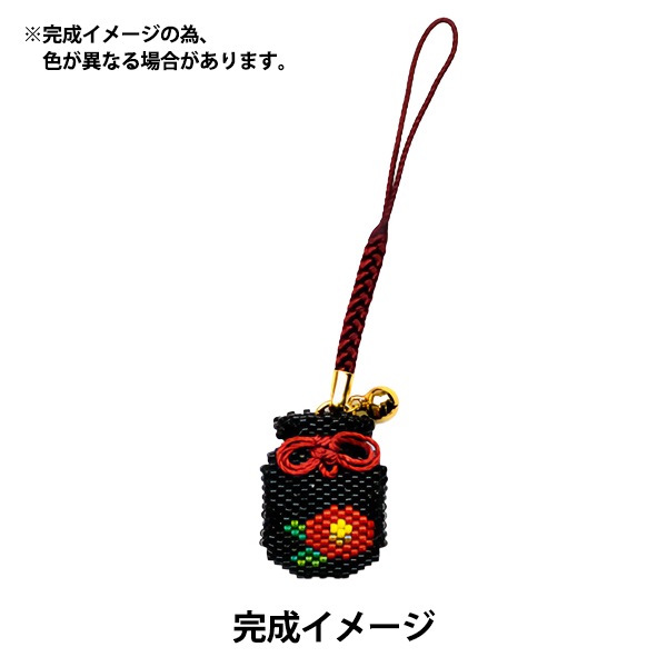 ビーズキット 『デリカビーズで作る 香袋キット 椿 (1月) BFK