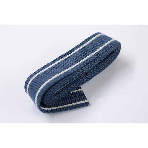 手芸ひも 『ナチュラルカラーレーンベルト 1mカット ナイトブルー 26