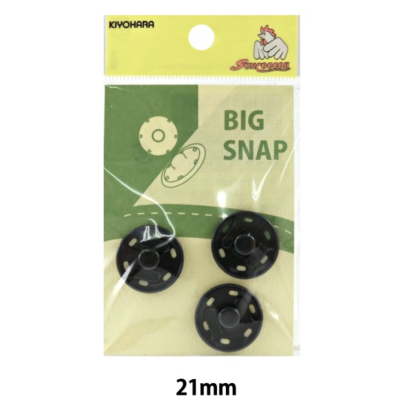 ボタン 『ビッグスナップ 21mm アンティックゴールド 3組入 SUN17-06 