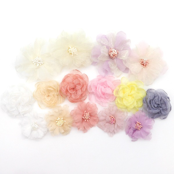 ぷるるさま専用　造花 造花 シルクフラワー 『花モチーフ パープル FMS-3-PP